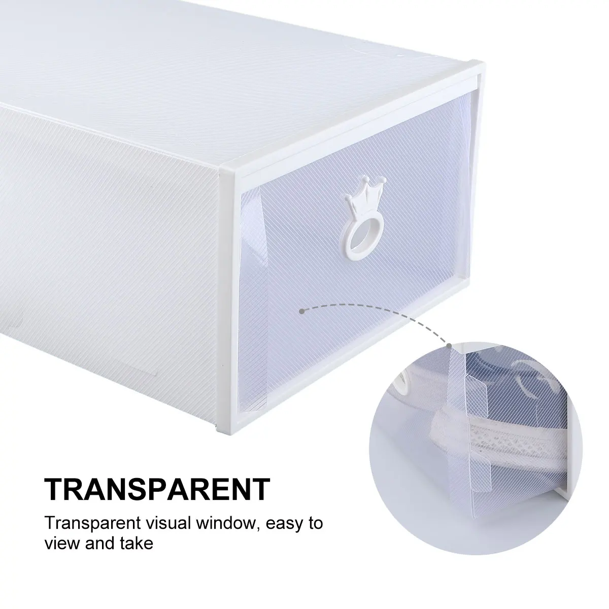 

Storage Container Drawer Type Shoe Box Holder under Bed Large Plastic Rack Shoebox