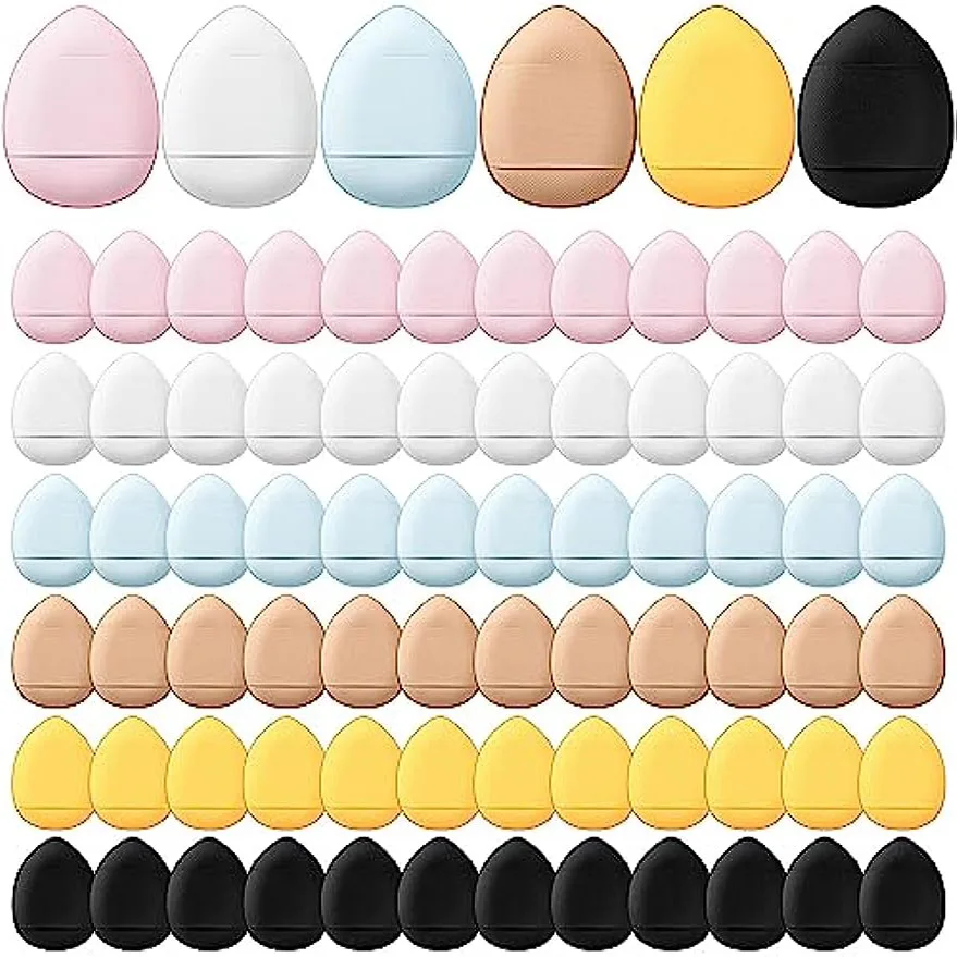 20pcs Mini Sponge Soft Beauty Makeup Mixer Foundation Make-up Makeup Puff, Face Powder, Eye Shaping, Concealer, Repair Cream