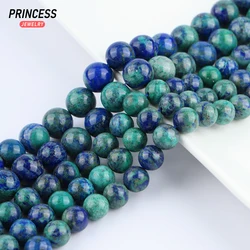 A++ Natural Chrysocolla Lapis Lazuli Loose Beads For Jewelry Making DIY Charm Gem Stones Bracelet Necklace Wholesale