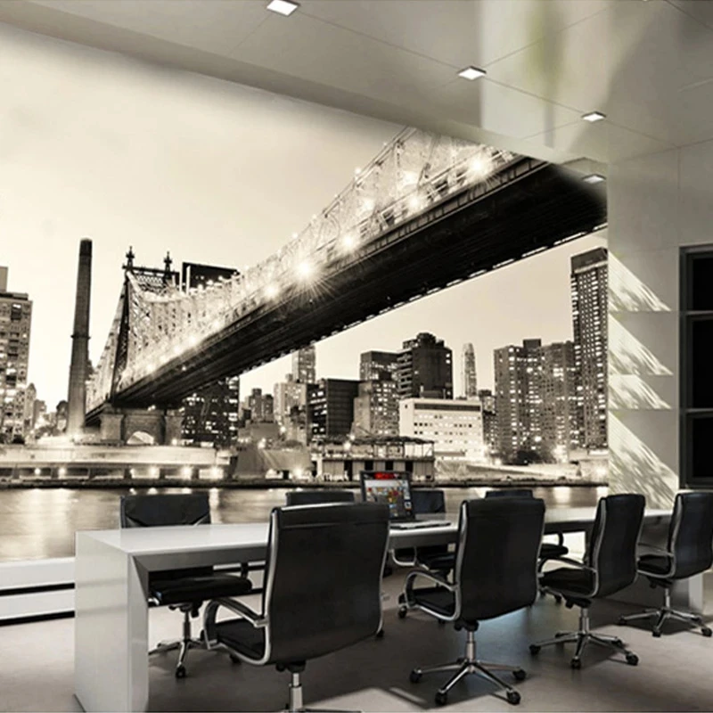 mural-3d-personalizado-com-foto-retro-preto-e-branco-ponte-da-cidade-papel-de-parede-para-escritorio-sala-de-estar-fundo-de-tv-quarto-restaurante