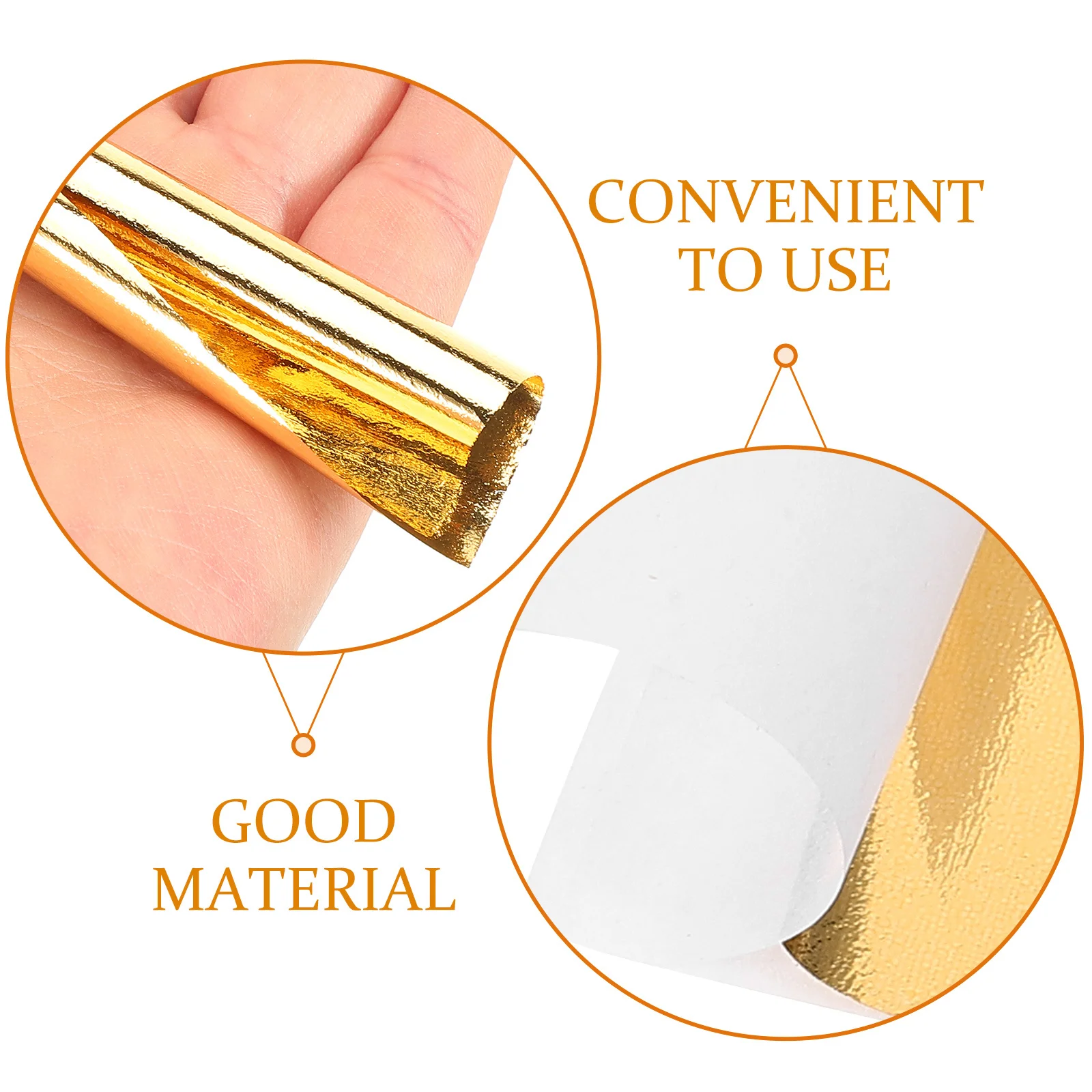 

100 Sheets Craft Gold Foil Flakes Imitation Gold Leaf Sheets for DIY Decorative Furnishings Painting Manicures Art Projects