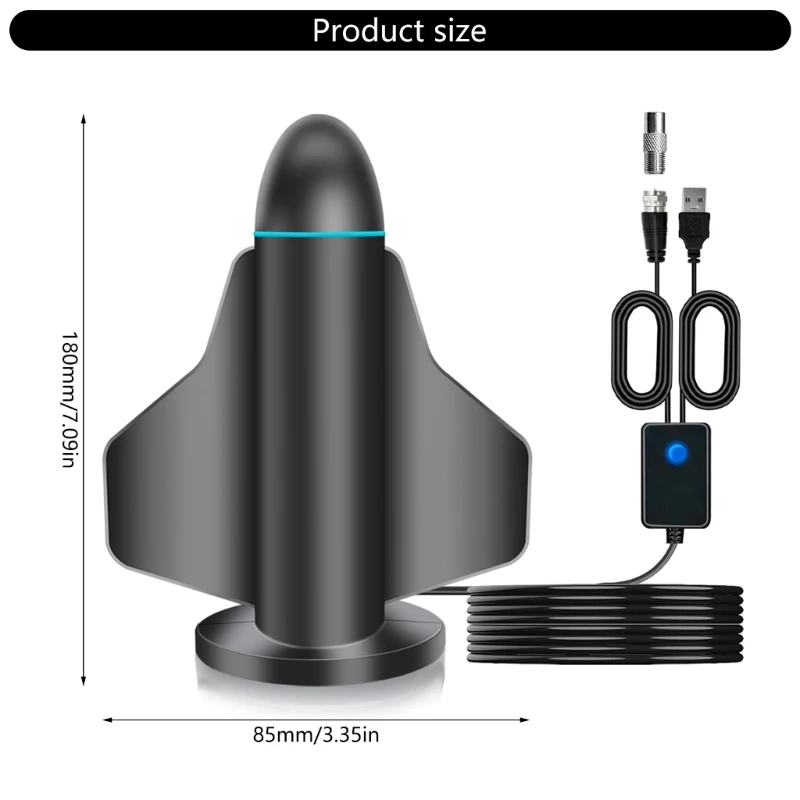 Digitale 30-dBi-HDTV-Antenne verbessert für DVB, DVB-Ready-Use-5-m-Kabel-Dropship