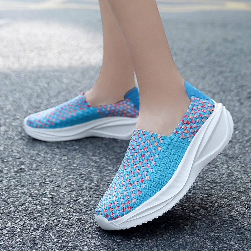 أحذية نسائية منسوجة، أحذية لوف - مراجعة Loafer Flat Women وسعره