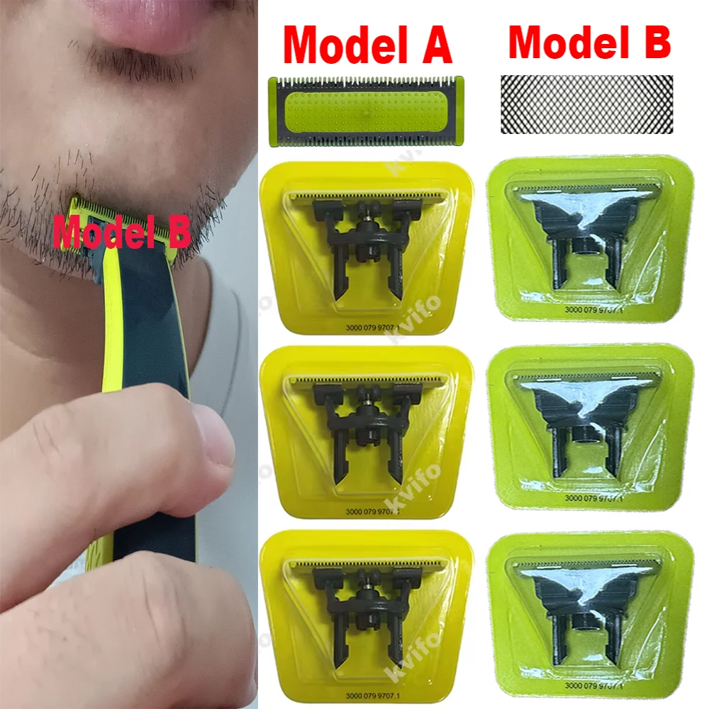Cuchillas de repuesto para afeitadora modelo A/B, compatibles con una hoja QP2520 QP2630 QP2724 QP6510 QP6520 QP6531, recortadora de barba eléctrica