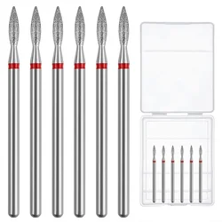 6pcs Nail Dill Bits Diamond Milling Cutter for Manicure 3/32