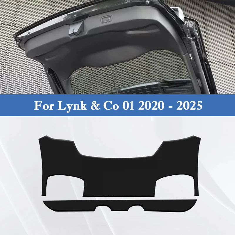 For Lynk & Co 01 2020-2025 Car Trunk Door Anti Kick Pad Tailgate Protective Sticker Mat Cargo Liner Interior Accessories