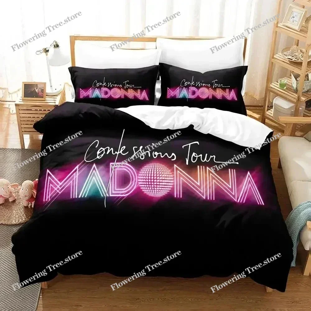 

3D Print Sexy Madonna Bedding Set Duvet Cover Bed Set Quilt Cover Pillowcase Comforter king Queen Size Boys Adult Bedding Set029