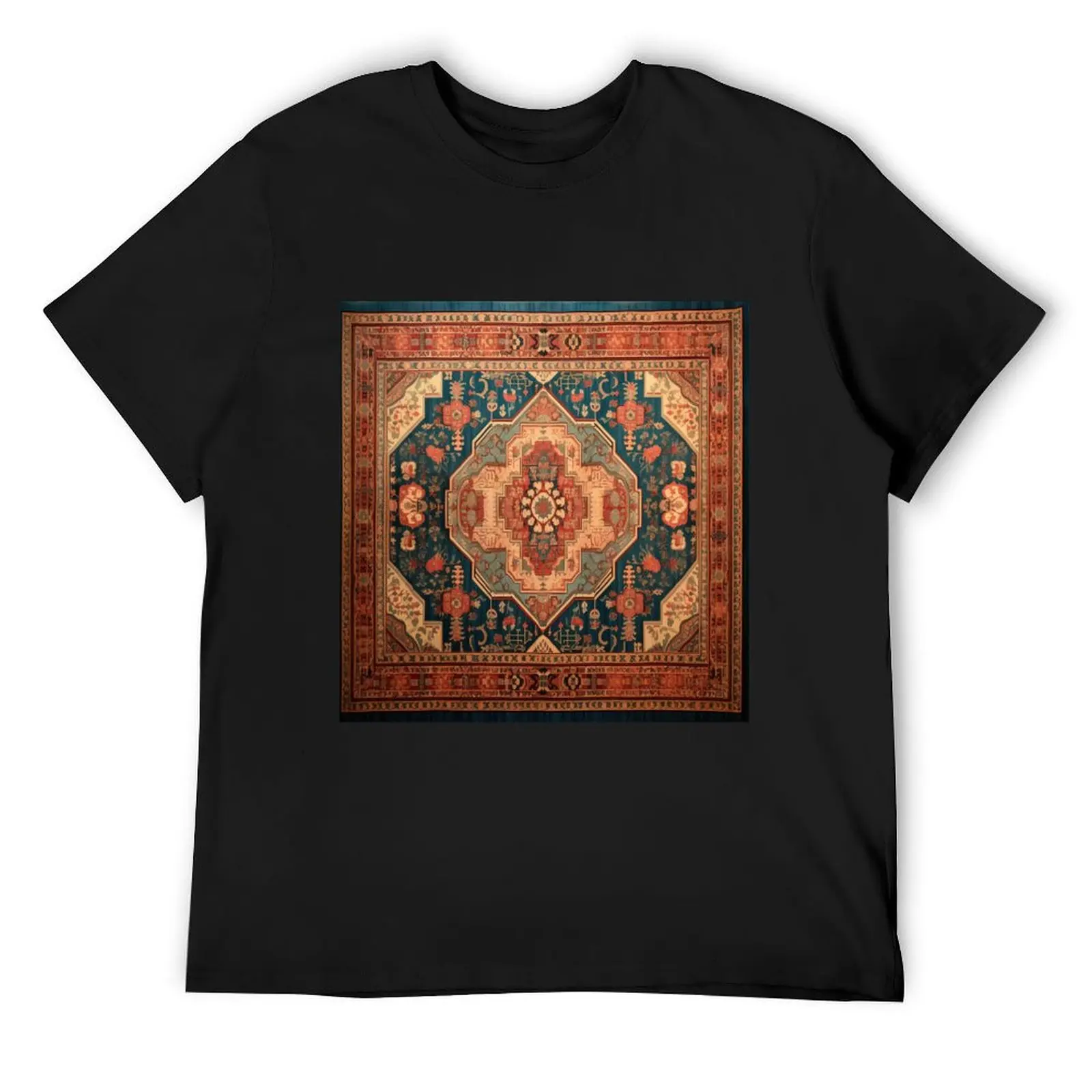 Antique Vintage Persian Carpet Rug T-Shirt oversized t shirt cute tops korean fashion fruit of the loom mens t shirts