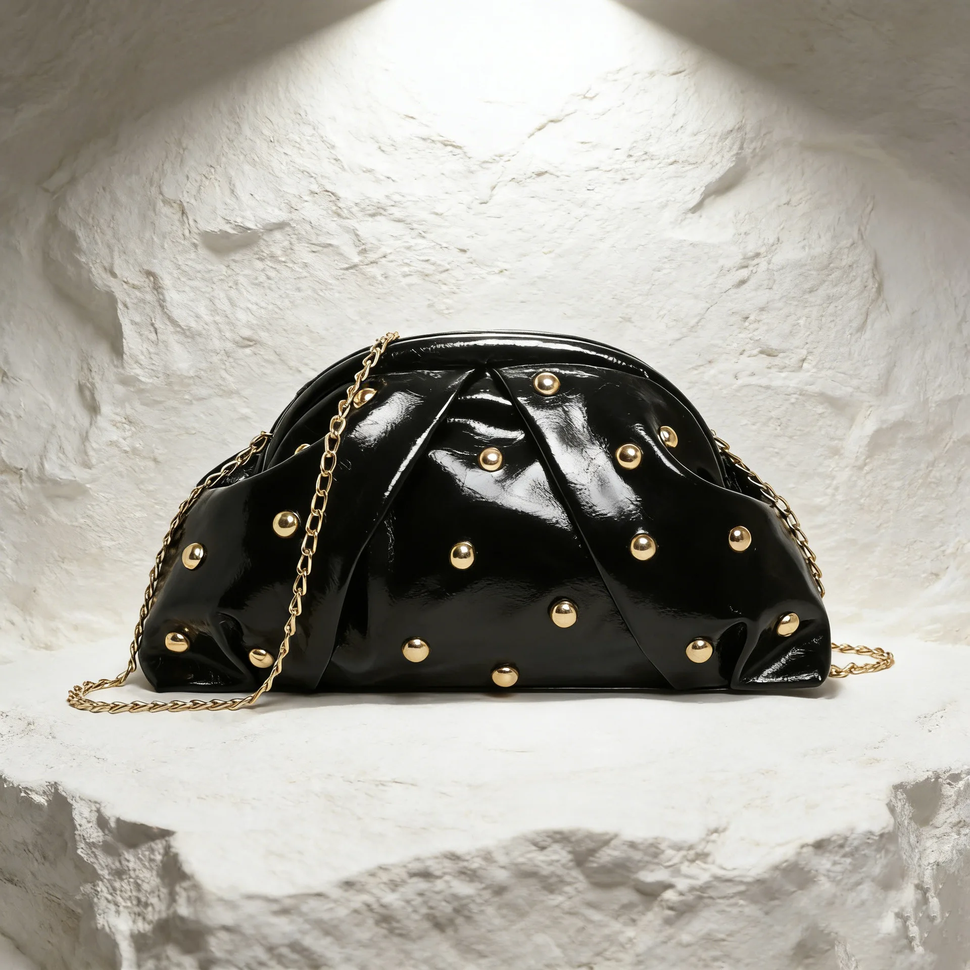 

New Fashion Chain Dumpling Bag Soft Leather With A Pleated Texture Suitable For Commuting Casual Wear Versatile Crossbody Bag