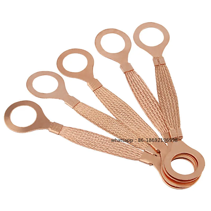 Copper Fixed Faran Anti-static Jumper Wire,  Sheet Connection Line, Tinned Braided Belt, Grounding Soft  Wire