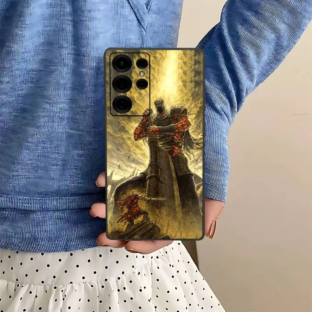 Game D-Dark S-Souls Phone Case For Samsung S 24 fe 25 Ultra plus 20 lite 21 30 22 23 24 22 Ultra 5G Fundas