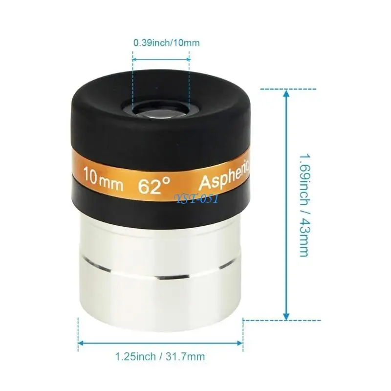 

E15A Astronomical Eyepiece 1.25'' 4mm/10mm/23mm 62 Degree AsphericLens