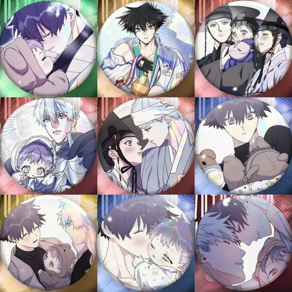 Surge Towards You Anime  Badge Tinplate Meme Round Brooch for Hat Bag Creative Lapel Jewelry Accessories Gifts