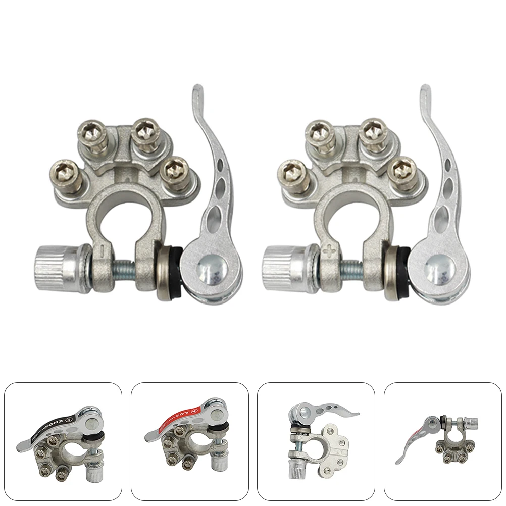 

1 Pair Quick Release Car Terminal Connector Clamp Durable Copper High Conductivity Easy Install Auto Clip Truck