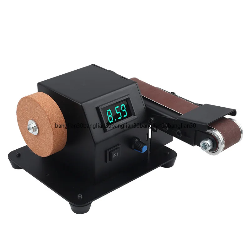Mini Small Sanding Belt Mini Electric Polisher Desktop Sandpaper Grinder for Home Use