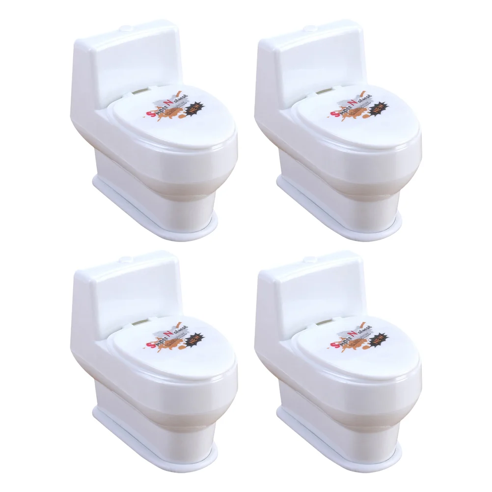 4 Pcs Toilet Toy Halloween Toys Prank Juguetes Adultos Funny Trick Prop Pretend Play Spray Water Close-stool