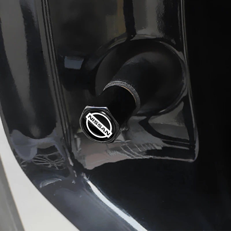 5 قطعة سبائك الألومنيوم سيارة عجلة الإطارات غطاء صمام الهواء الإطارات الجذعية غطاء لنيسان X-trail قاشقاي جوك ملاحظة سنترا باترول نافارا ميكرا