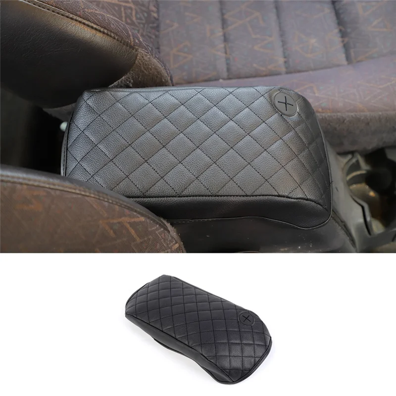 

Portable 1 Piece Car Center Console Armrest Box Pad Cover PU Interior Accessories For Jeep Wrangler TJ 1997-2006
