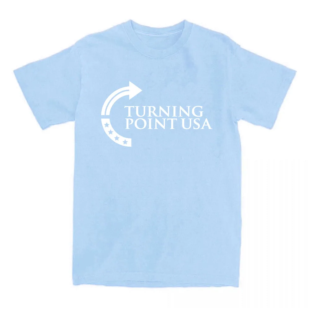 

Turning Point Usa Charlie Kirk Tee Cotton Short Sleeve Loose Male T-shirt Unisex Streetwear Casual Fashion Men Women Tshirt Tops