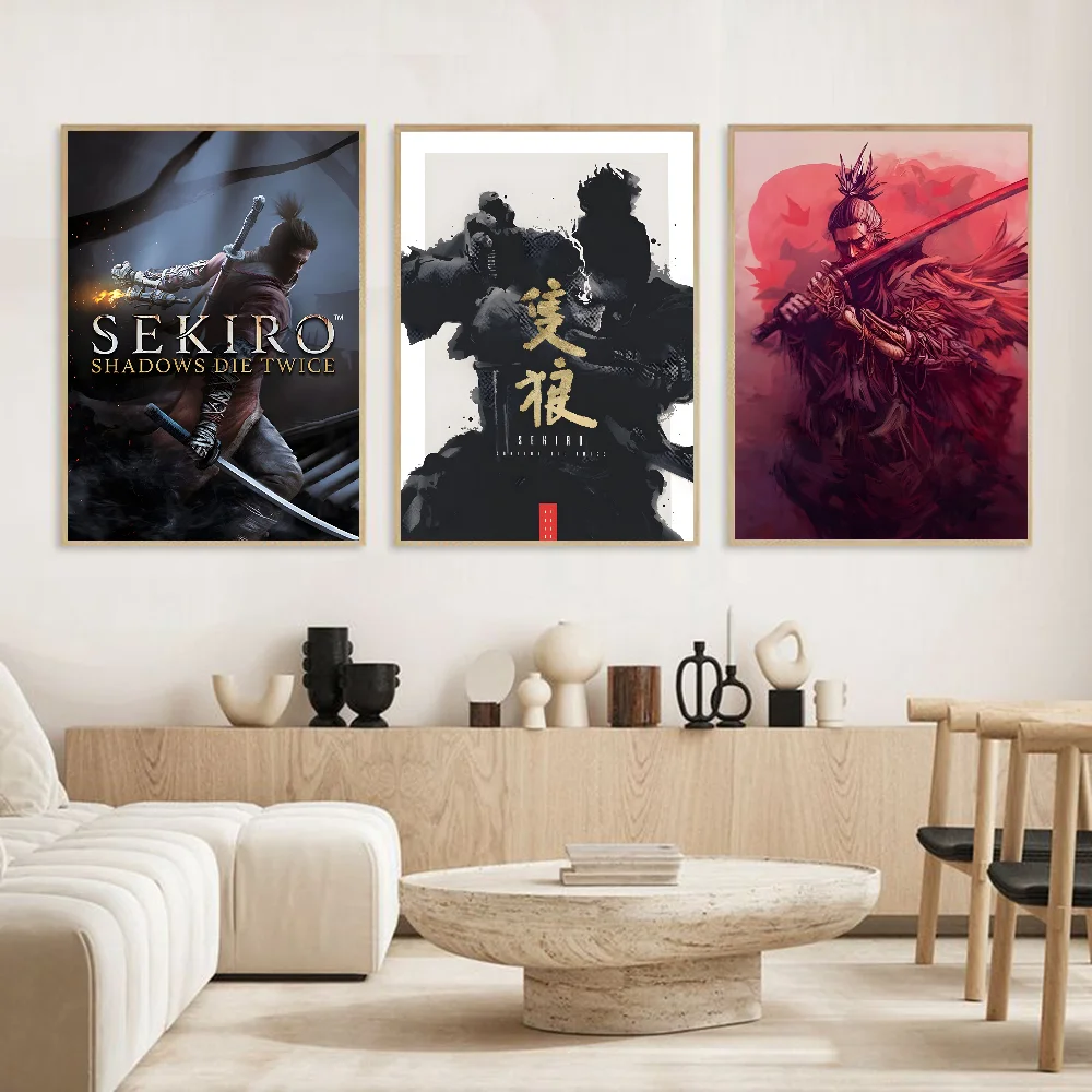 Sekiro The Wolf Clan Poster HD art sticky wall waterproof home living room bedroom bar aesthetic decoration