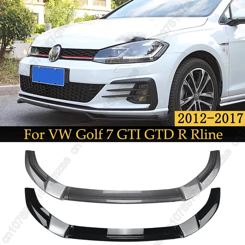 

ABS Front Bumper Lip Spoiler Splitter Diffuser Canards Body Kits Cover Guard For VW Golf 7 MK7 GTI GTD R R-line 2012-2017