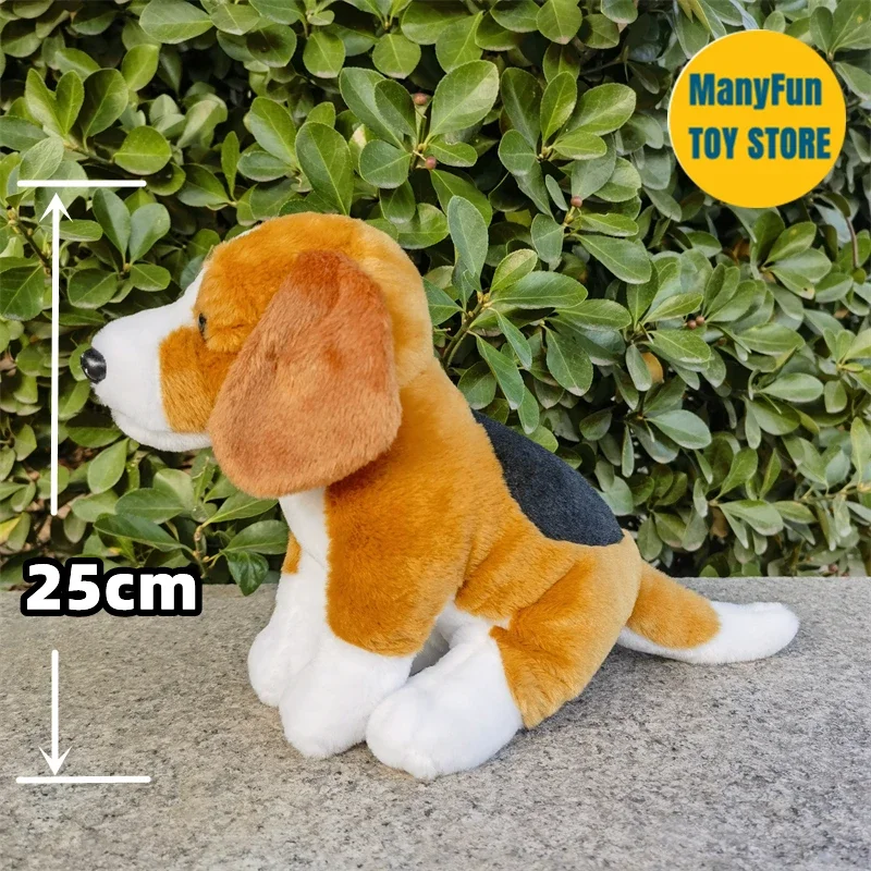 Beagle Dog Plush Toy High Fidelity Beagle Plushie Harrier Dogs Peluche Lifelike Stuffed Animals Simulation Doll Kawai Toy Gifts