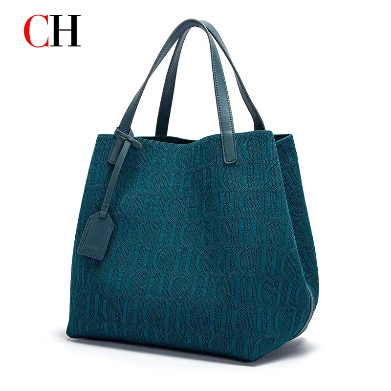CH Women's Handbag High Quality Craftsmanship Large Capacity Fashion Classic New Style Solid Color Outer Bag Women's Handbag