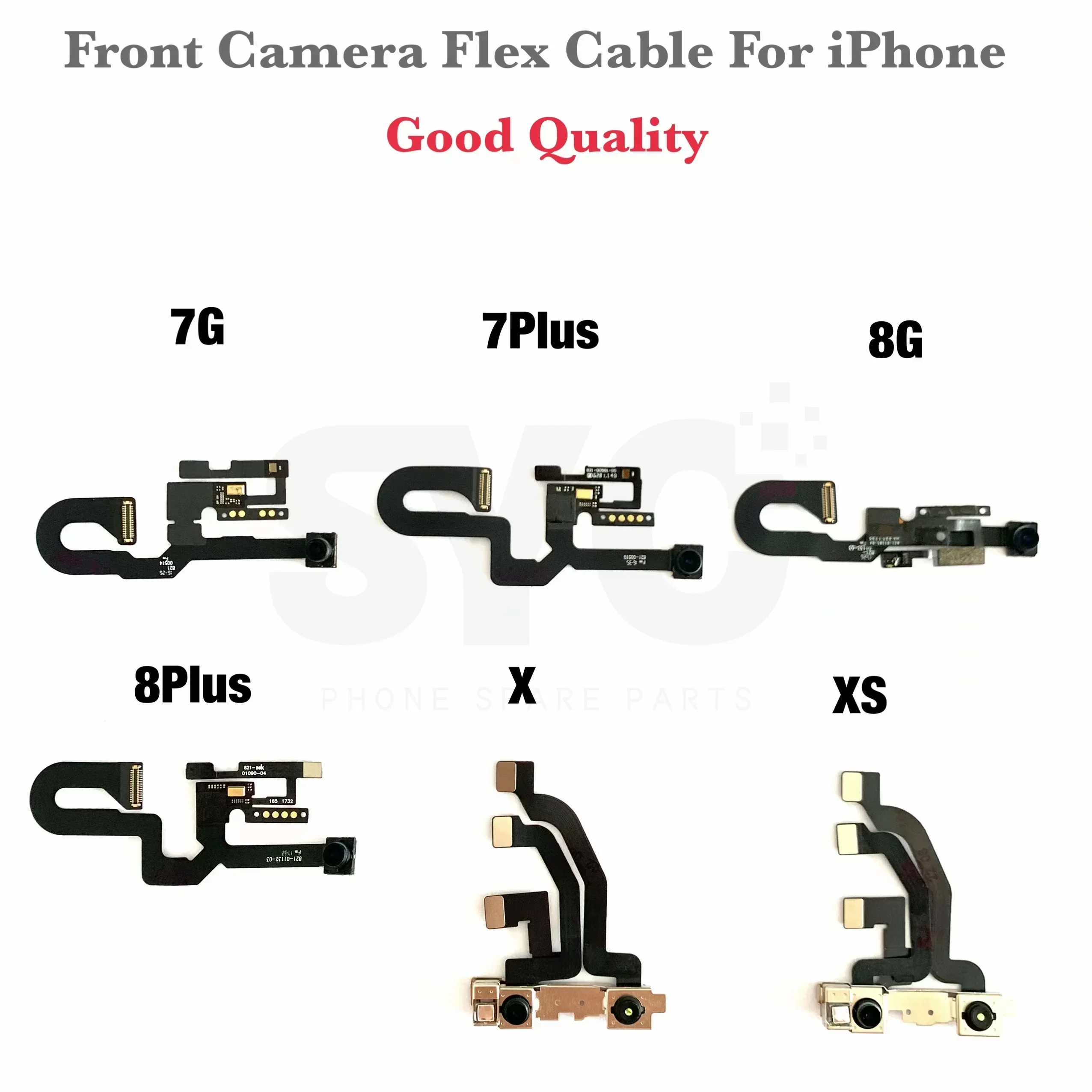 

Small Front Camera For iPhone 7 8 Plus iPhone X XS Max XR Proximity Sensor Face Front Camera Flex Cable Phone Repair Parts