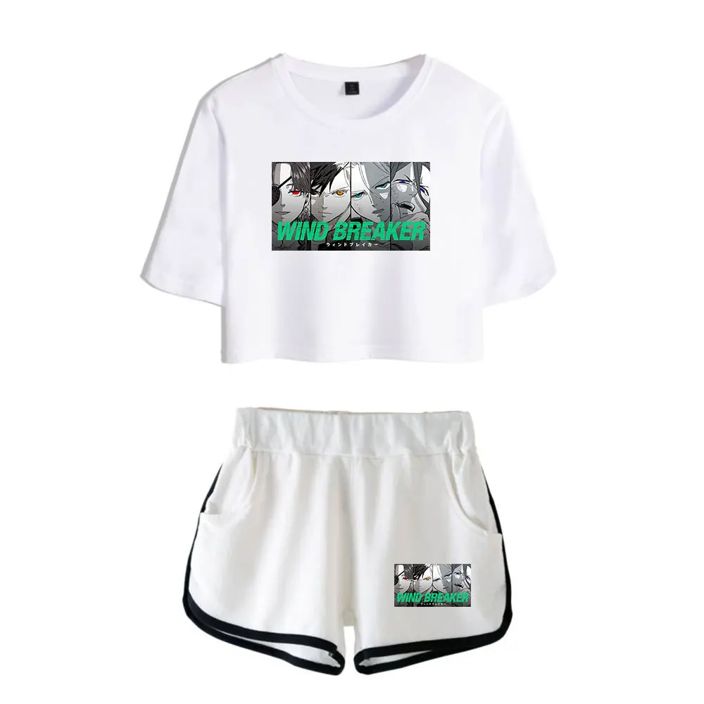 Ensemble deux pièces short + joli t-shirt vintage, streetwear, harajuku, avec logo des années 90