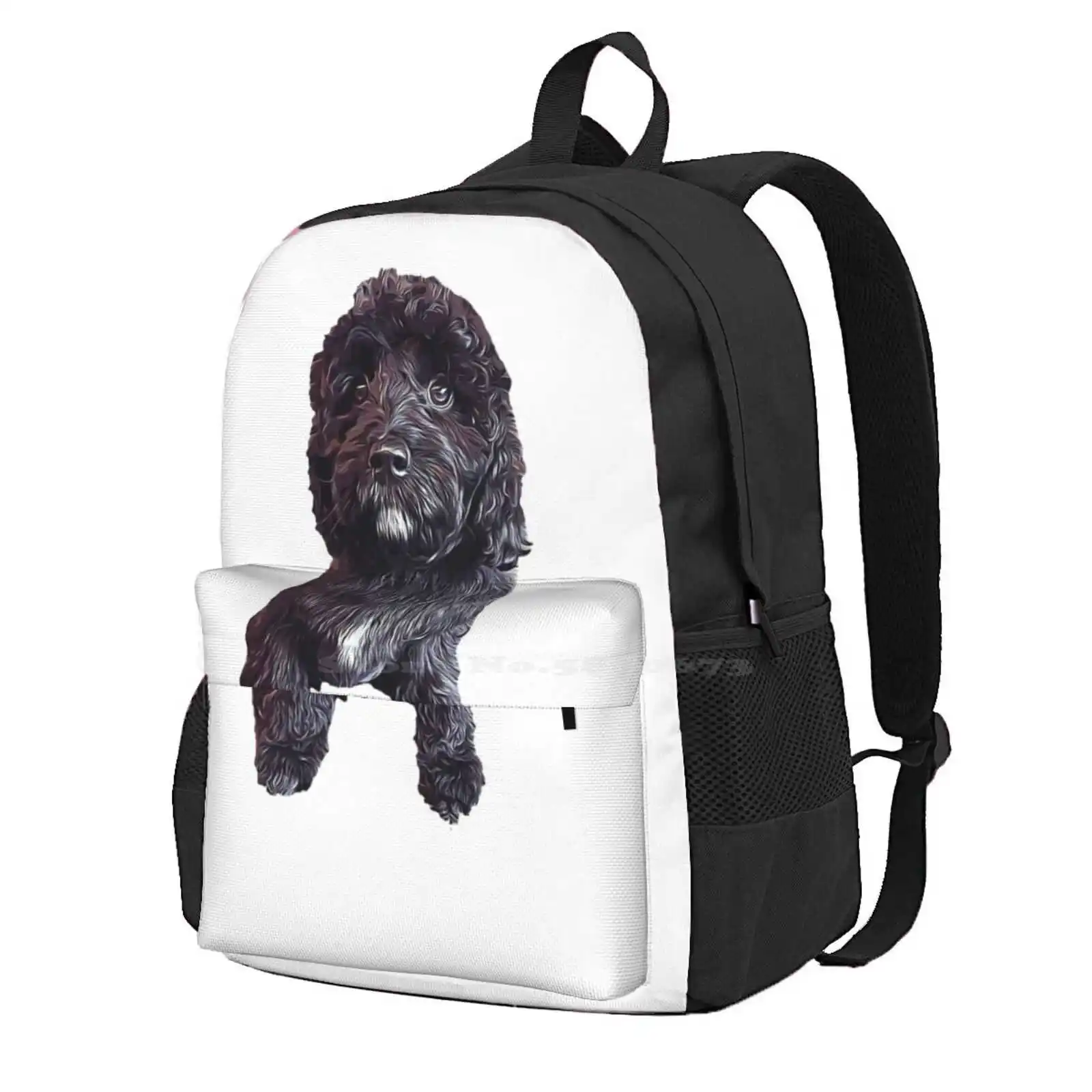 Cavapoo Cavoodle Cockapoo Cuteness Hot Sale Schoolbag Backpack Fashion Bags Cockerpoo Chocolate Puppy Poodle Cross Mixed Breed