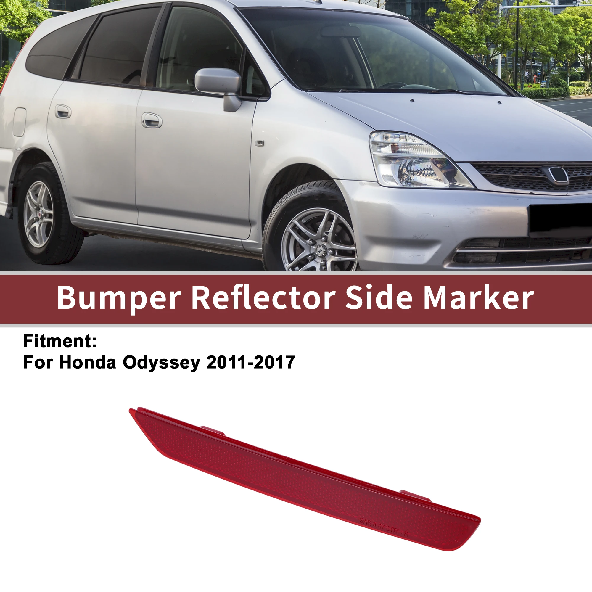 

X Autohaux 1 шт. отражатели заднего правого бампера для Honda Odyssey 2011-2017 No 33505TK8A01