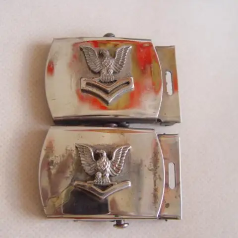 コミウムメッキレザーベルト-ブルー-メンズ用-サージャント-中尉ランク用-おしゃれなアクセサリー-カジュアルウェア用