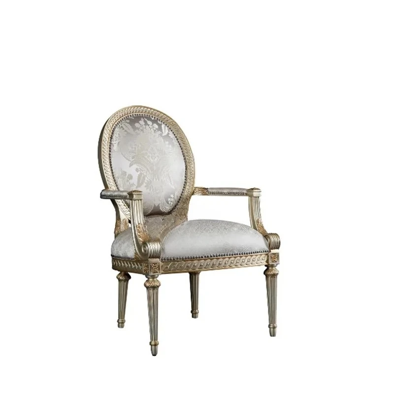 X-S Mahogany Versailles dining chair carved model room HG