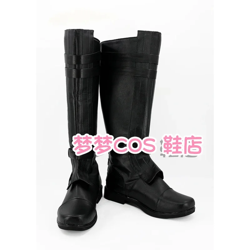 Wars Cosplay Anakin Skywalker Cosplay Stivali PU Tacco alto Scarpe nere Halloween Cosplay Prop per uomini adulti