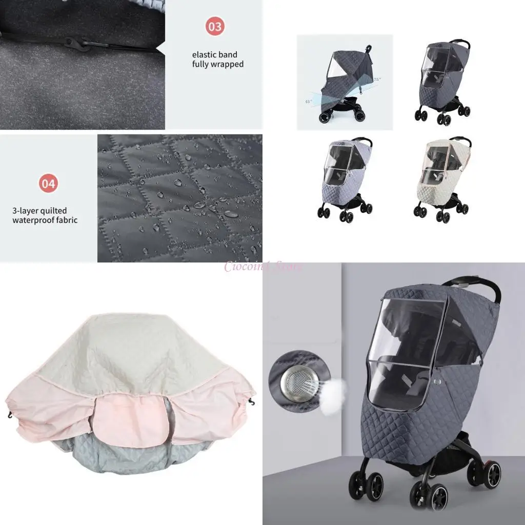 

Y1UB Baby Shipchair Dram Rain Cover Winter Baby Shipchair Windper -защита защиты аксессуары