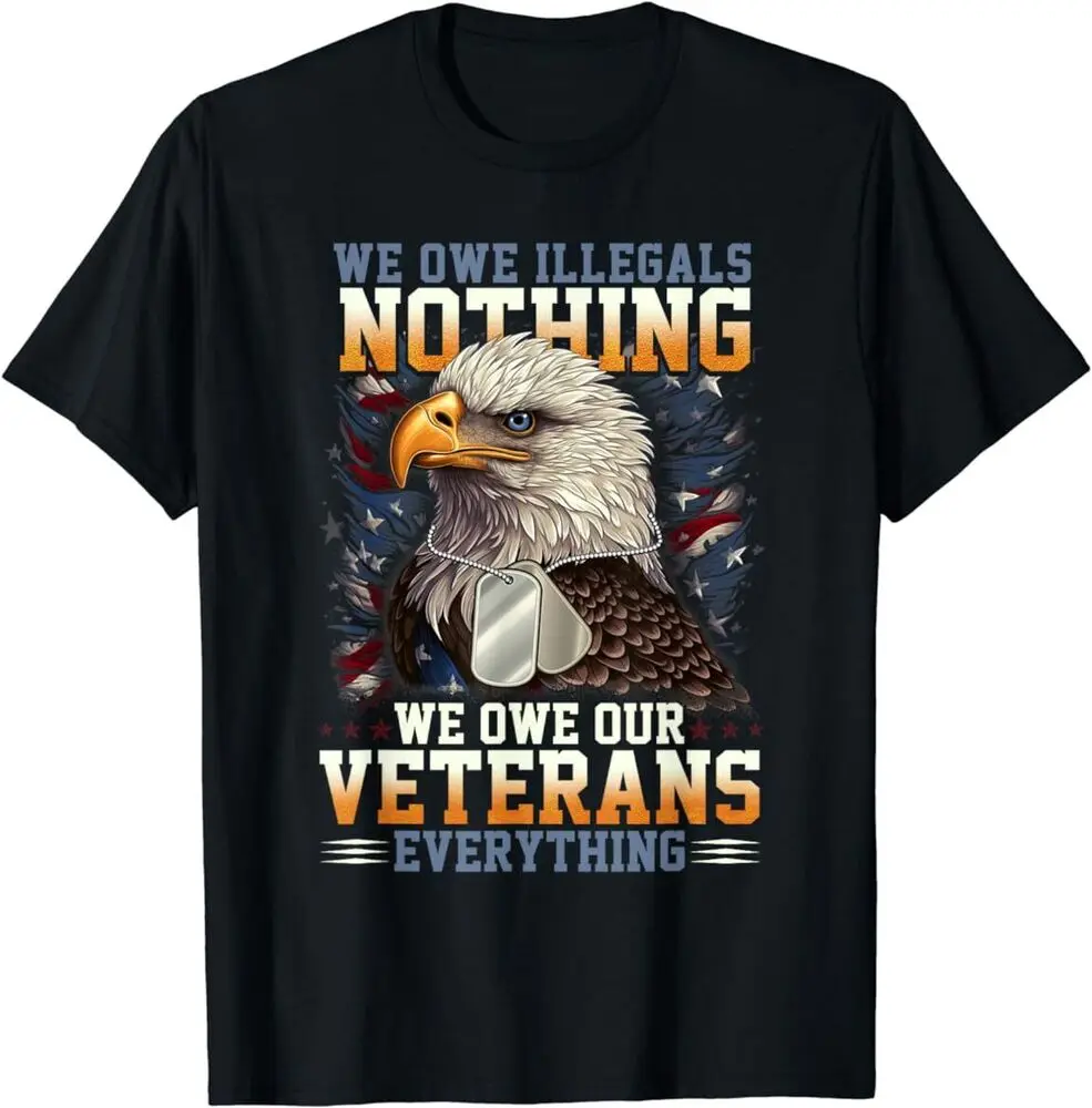 Футболка с рисунком из аниме «We Must Illegals Nada We Be Our Veterans All», высококачественные футболки из 100% хлопка с коротким рукавом