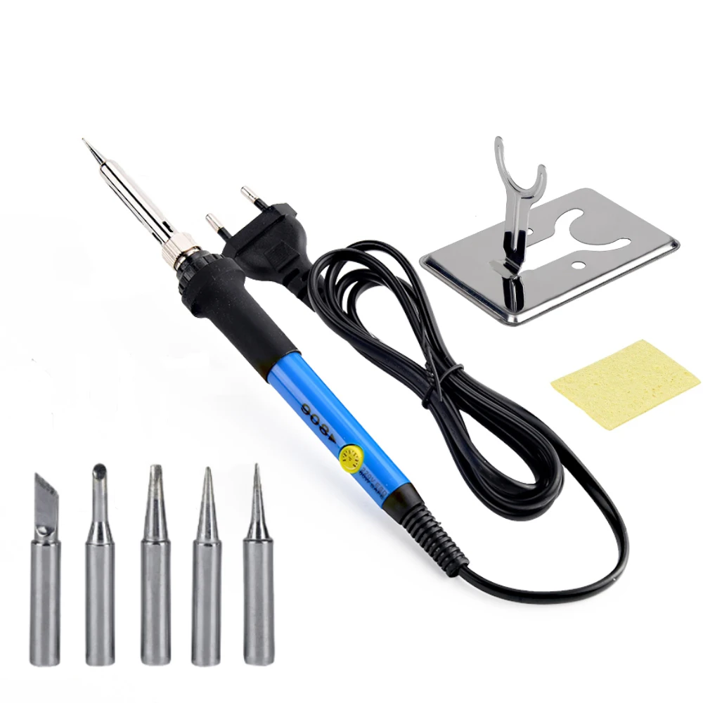 

JCD Electric Soldering iron 110V 220V 60W Adjustable temperature Soldering iron high-quality Soldering iron tip tool welding kit