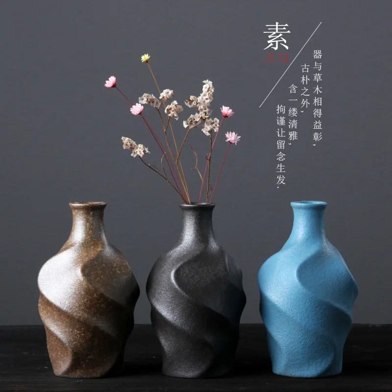 Flower Arrangement Flower Kiln Becomes Crude Pottery Small Flower Device Japanese-style Home Decoration Plant Hydroponics