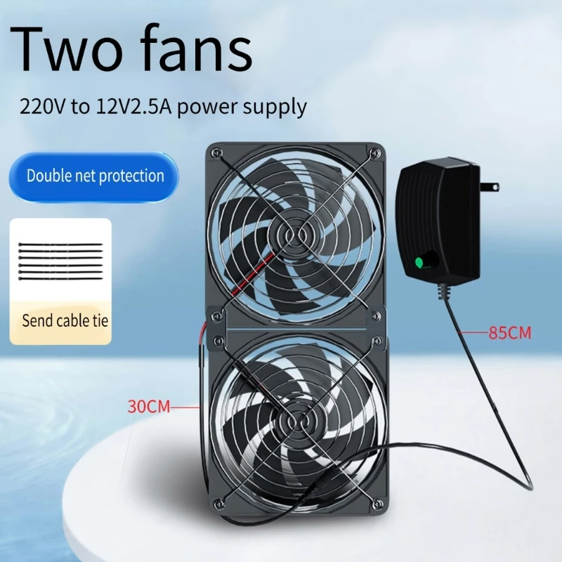 พัดลมความเร็วสูง 120 มม. ปรับความเร็วได้ 95CFM เหมาะสำหรับความต้องการความเย็น