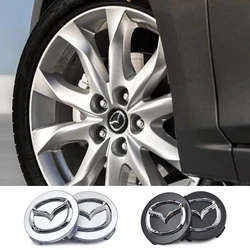 4Pcs 56mm/60mm Car Wheel Center Hub Caps Rim Cover Badge Emblem For Mazda 2 3 5 6 323 626 CX3 CX5 CX30 RX8 MX5 Atenza Axela MS