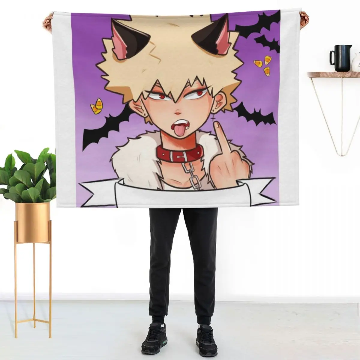 Bakugo Halloween Throw Blanket For Sofa Thin Sofas heavy to sleep Quilt Decorative Throw Picnic Blankets