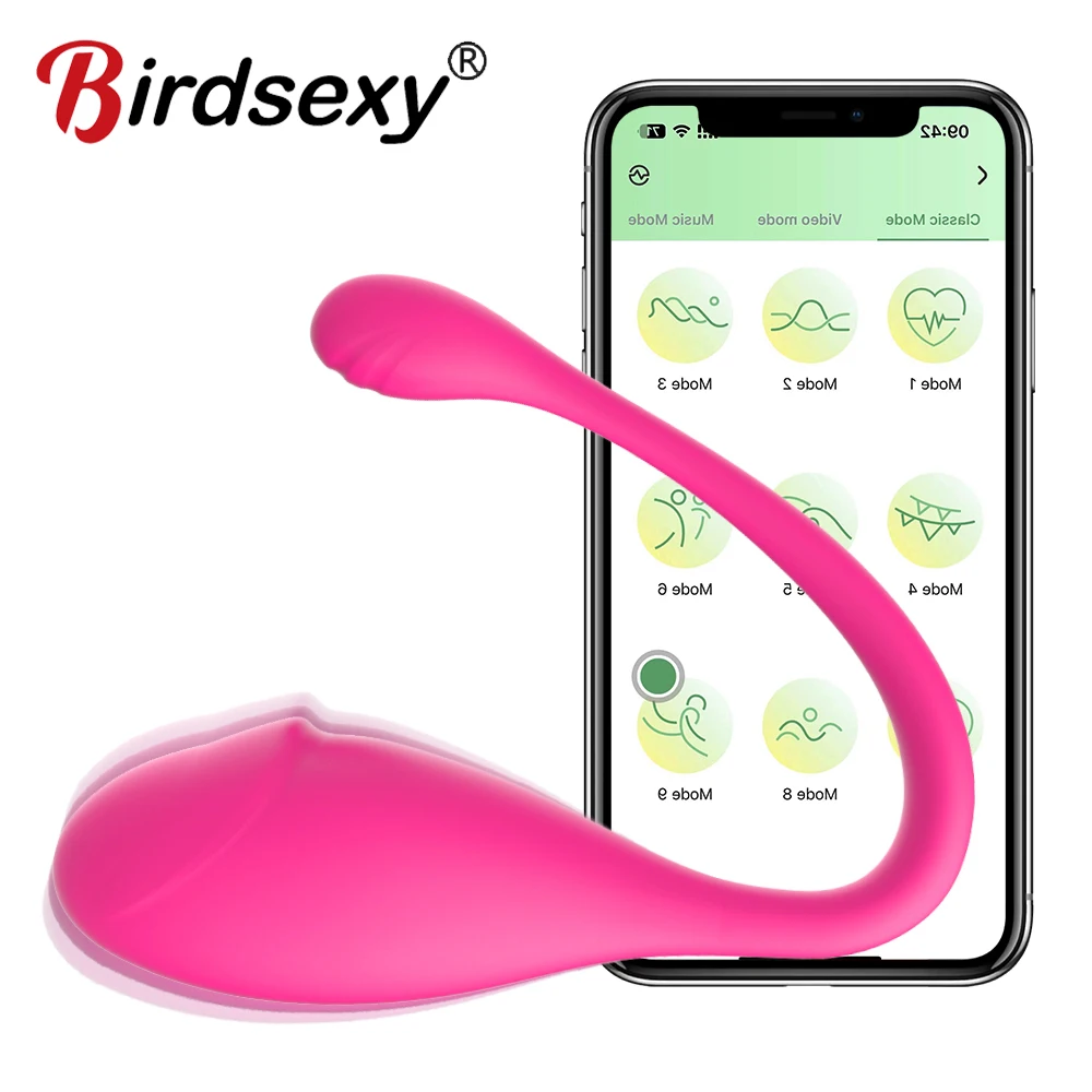 Vibrador inalámbrico Bluetooth con aplicación remota, huevo, estimulador de clítoris femenino, masajeador de punto G, Juguetes sexuales para mujeres y adultos, bragas