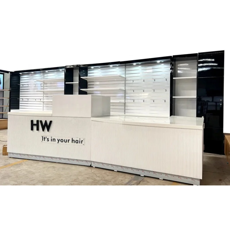 custom.Beauty Supply Wig Display Furniture Wooden Shelf Display Rack Hair Extensions Natural Hair Bundles Shop Furnish