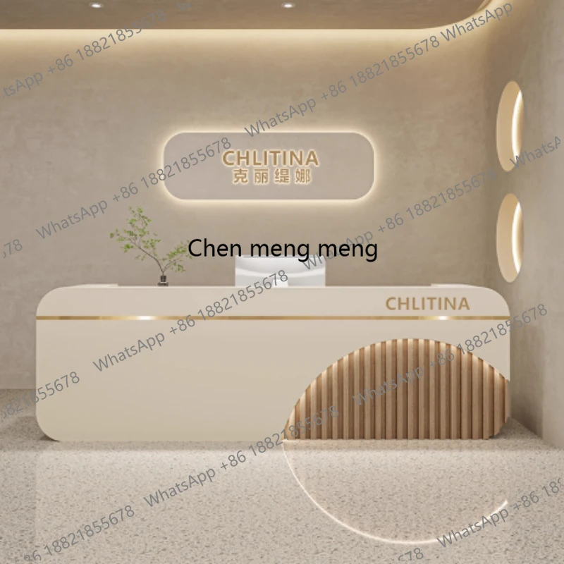 

Beauty Modern reception counter desk storage Restaurant Best Office Company Customer shop center Scrivania Lounge Furniture