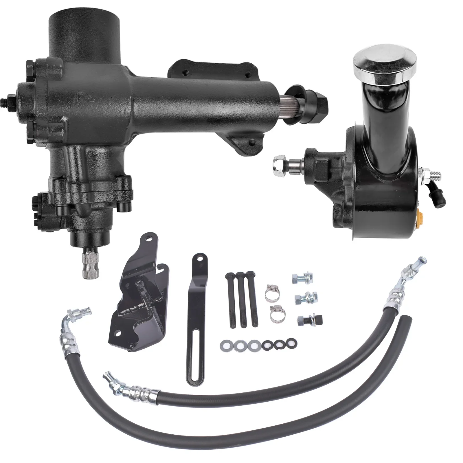 

Steering Conversion Gear Box Kit OE 5557PSK-F CP50000-2 SGB5557 Fit 1955-1957 Bel Air 500 Series Vehicle Retrofit