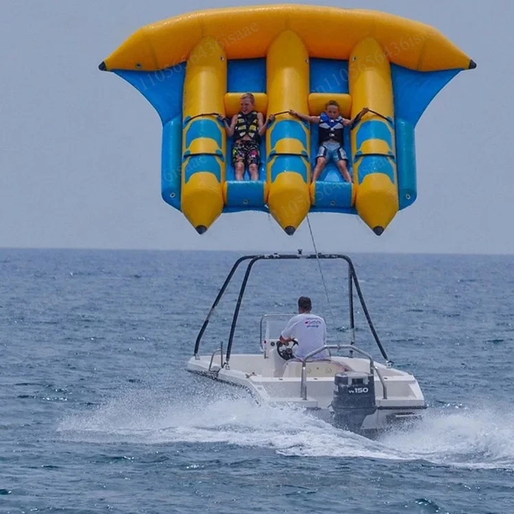 Towable Inflatable Banana Boat Flying Fish Tube Outdoor Sea Floating Water Sports Play Equipment