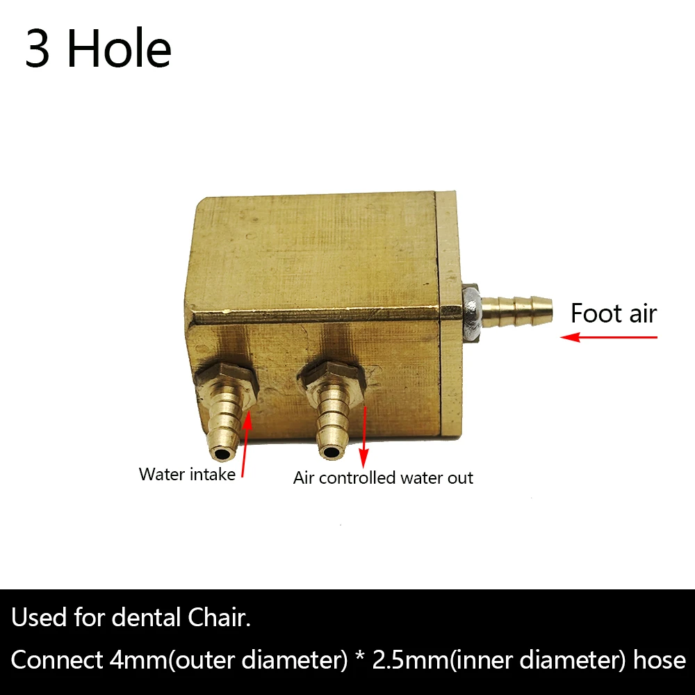 Regulator ciśnienia zaworu powietrza z kwadratowym wodą dentystyczną do części modelu fotela dentystycznego