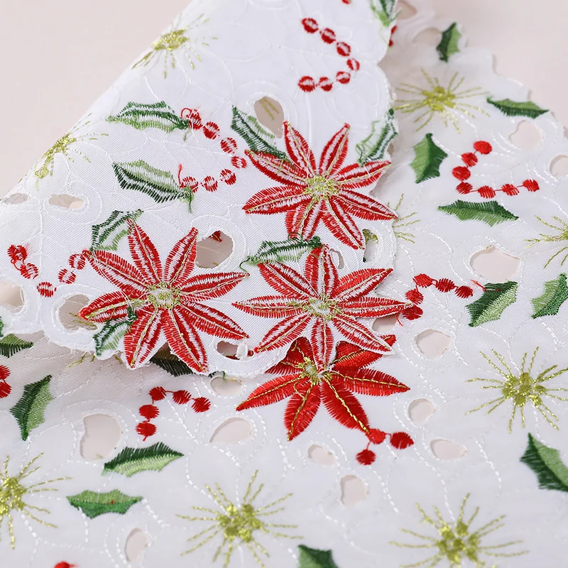28x43CM 6/4/2/1PCS New Printed Tablecloths Party Picnic Tablecloth Table Decoration Supplie Christmas Embroidered Runners Linens