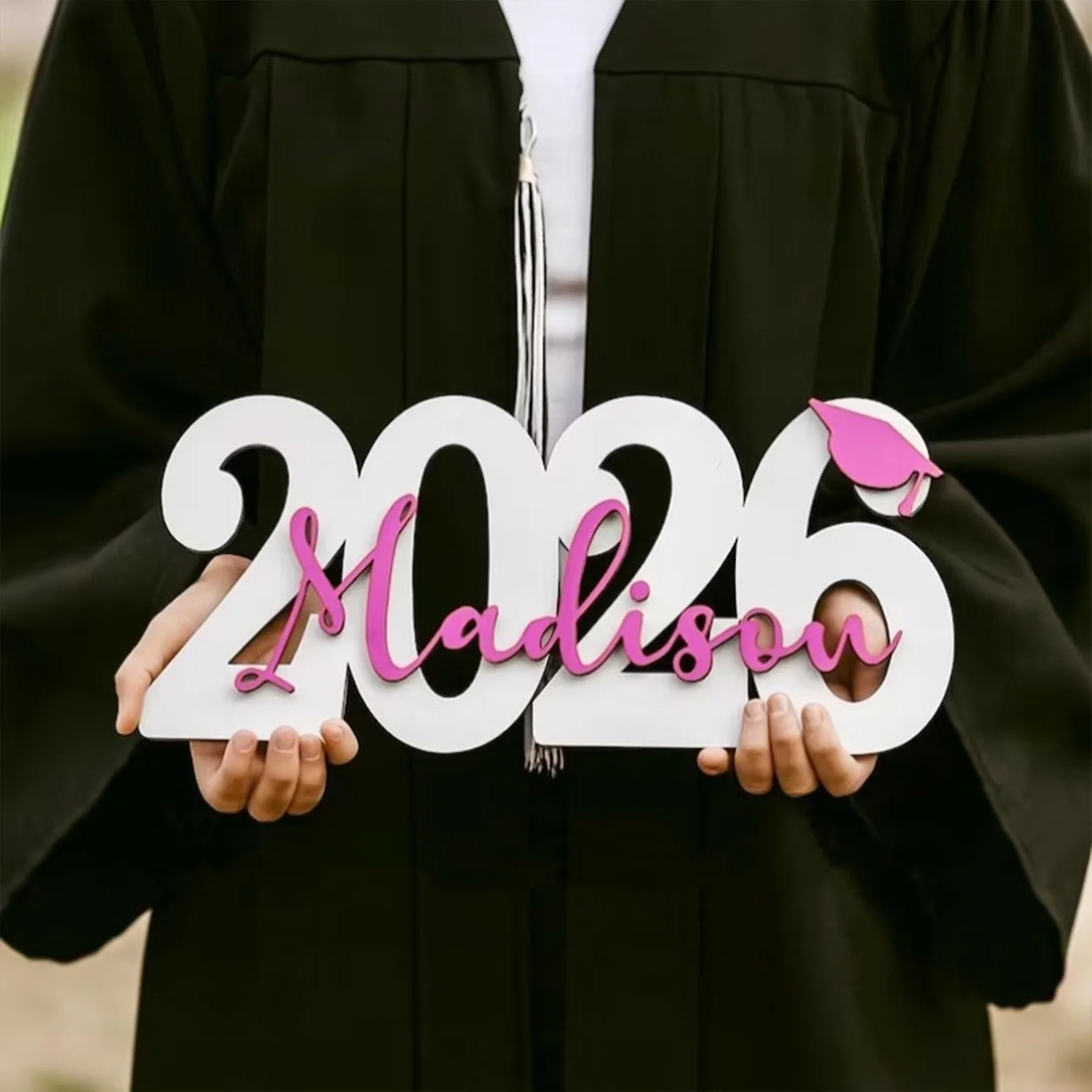 1pc multi-layer wooden decorative plaque, customized gift, graduation decoration, graduation commemoration, graduation gift