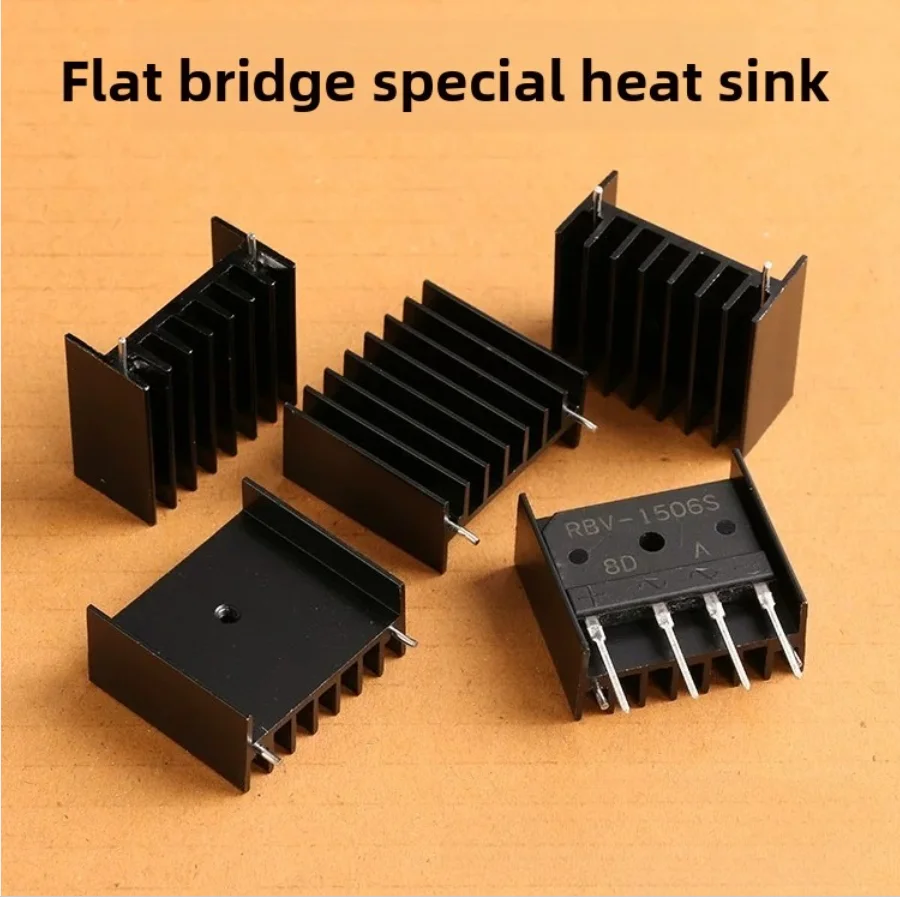 10pcs Power amplifier flat bridge radiator TO-3P TO-247 rectifier bridge radiator 32 * 17 * 30 with needle spacing 28mm